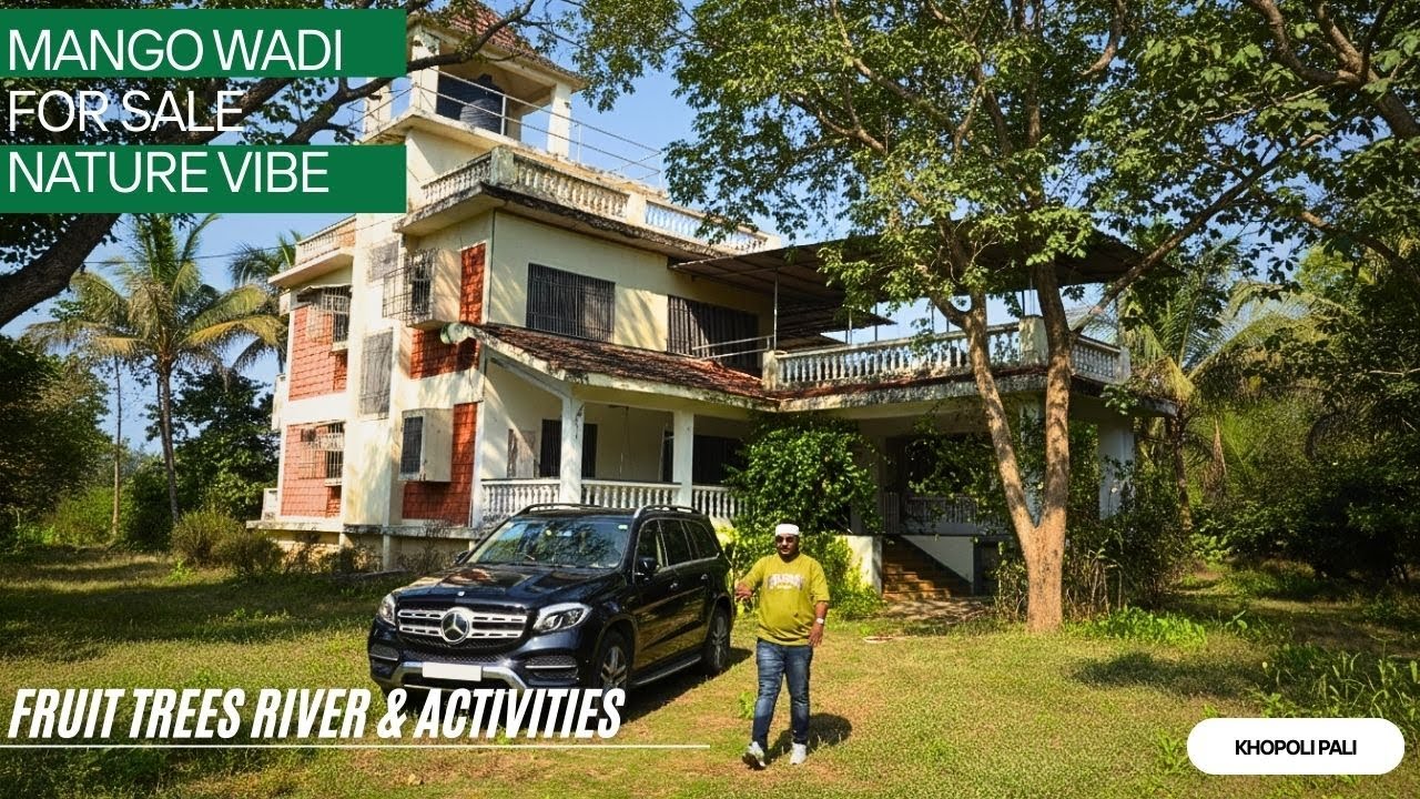 Paradise Found, Stunning Villa For Sale In Nature Vadi  | Mango & Fruit Trees.