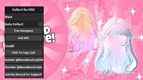 PATCHED [FREE UGC] Collect for UGC OP SCRIPT (AUTO COLLECT, FREE GAMEPASS)