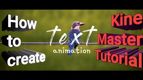 Text Animation Brush Stroke |KineMaster TUTORIAL|