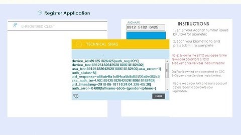 Digipay Technical snag error  solution