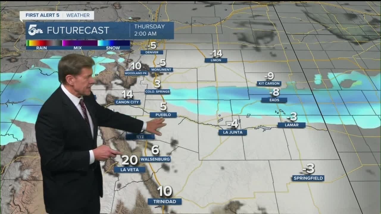 Cold front slams into southern Colorado tonight - YouTube