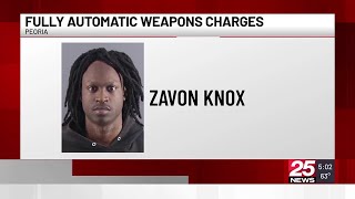 Peoria man facing fully-automatic weapons charge to stay in jail until trial