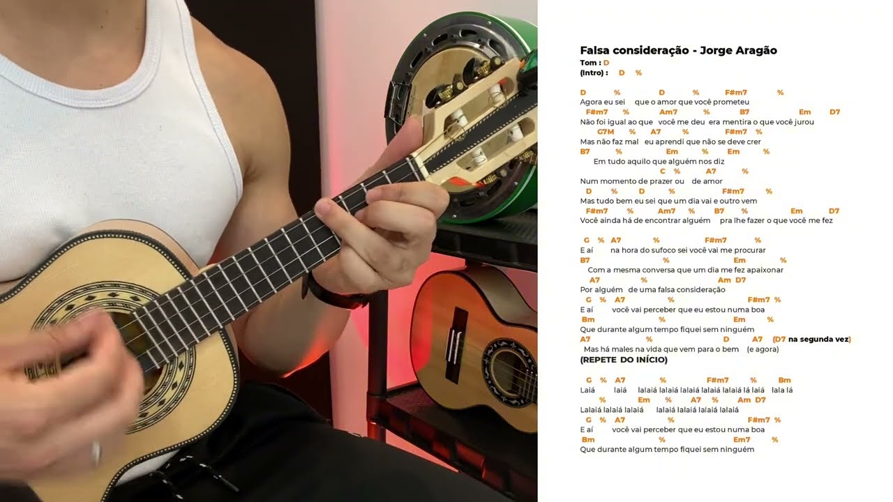 9 MÚSICAS EM RÉ MAIOR PRA VOCÊ TOCAR NA SEQUÊNCIA - AULA DE CAVAQUINHO E BANJO COM LÉO SOARES
