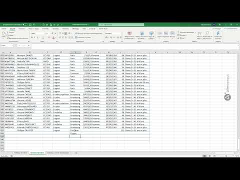 Excel - 06. Saisie semi automatique et liste de choix