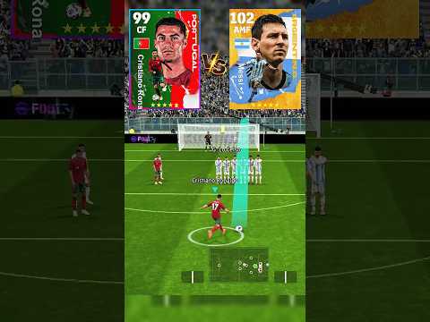 Ronaldo vs Messi Free Kick #efootball #efootball2024 #efootballmobile #pes #pes2024 #pesmobile