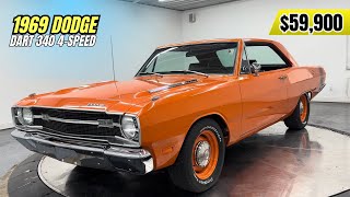 1969 Dodge Dart 340 4-Speed | Stunning Rotisserie Restoration in Hemi Orange! $59,900