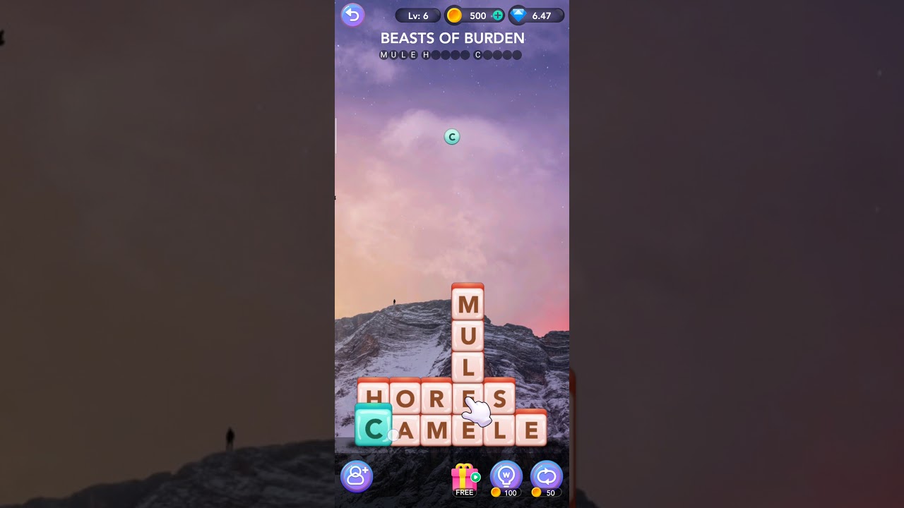 Word Smash Level 6 | Word Smash Beasts Of Burden