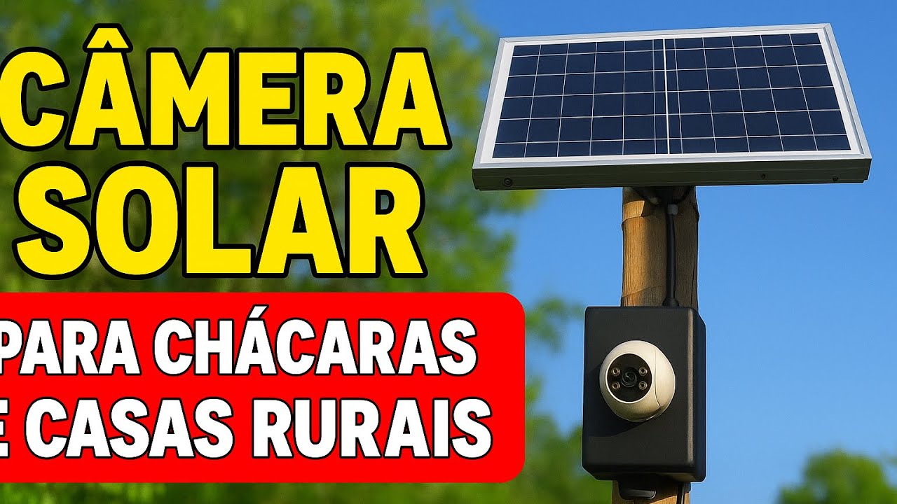 “Câmera Solar para Áreas Rurais 🌞 | Funciona Sem Wi-Fi e Sem Energia ...