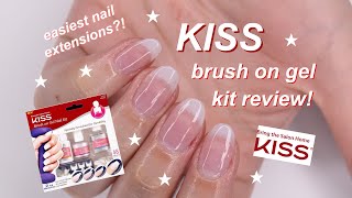 KISS brushon gel nail kit REVIEW!