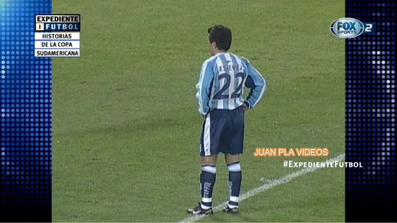 COPA SUDAMERICANA 2002 RACING 1 RIVER 0 PARTIDO DE IDA (ESTEVEZ) JUGADO EN VELEZ