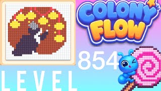 Colony Flow level 854 walkthrough (hard) Solution #youtube