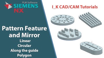Siemens NX (English) DAY_11: Pattern Features .All options #NX #Siemens #Advanced #Pattenr #linear