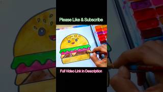 Burger Drawing For Kids