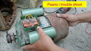 Electric Motor Single phase Dual Capacitor Paano i trouble shoot