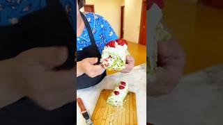 Фисташковый рулет с творожным кремом #рецепт #фисташковыйрулет