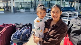 Canada to India | Airport Vlog | Bye Bye Sharan & Angad | Punjabi Vlogger