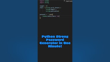 Python Strong Password Generator 🔥 #shorts  #coding #short  #programming #python #hacks  #lifehacks