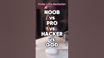 NOOB vs PRO vs HACKER vs GOD Khaby Lame Mechanism #memes #noobvsprovshacker