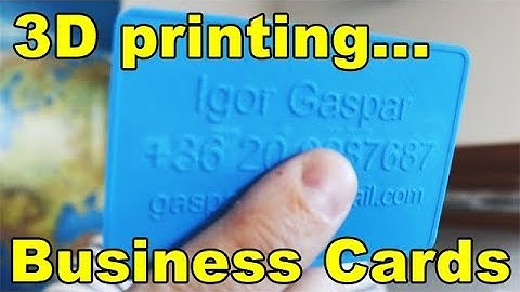 How to 3D print business card (Fusion 360 or Tinkercad)