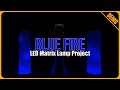 LED Matrix Lamp: Blue Fire Effect