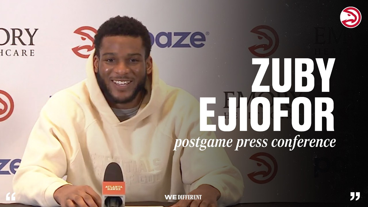 Hawks vs. Thunder Postgame Press Conference: Zuby Ejiofor