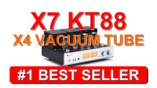 X7 KT88 x4 Vacuum Tube Integrated Amplifier Push Pull Power Amp MM Phono - B07MMMM6VX