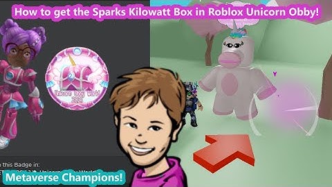 *New* How to unlock the Sparks Kilowatt Week 2 Box (Metaverse Champions) in the Roblox Unicorn Obby!
