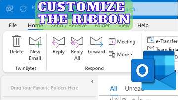 How to customize the ribbon in Outlook