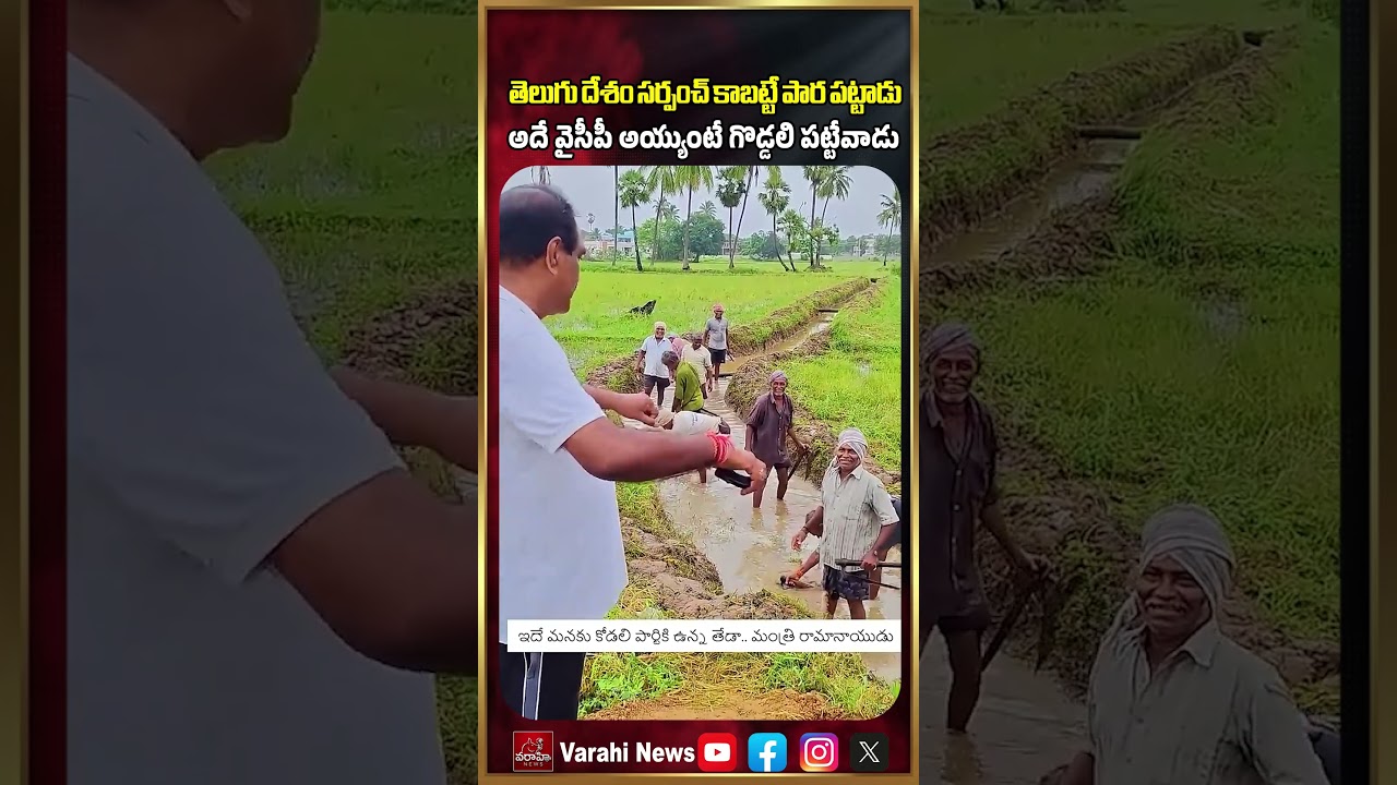 Nimmala Ramanaidu : తెలుగు దేశం సర్పంచ్ కాబట్టే పార పట్టాడు అదే వైసీపీ అయ్యుంటే గొడ్డలి పట్టేవాడు