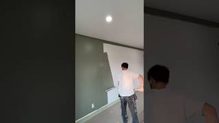 COLOR: Dried Thyme.SW 6186 #paintlife #accentwall #greenwalls  #satisfying #stilts #interiorpainting