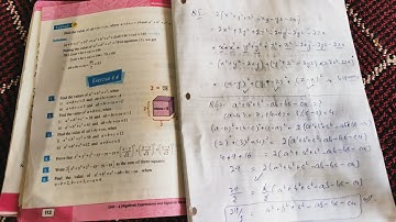 Mathematics Grade 9 Unit 4 Exercise 4.4 Kpk textbook Complete solved exercise Algebric Expressions