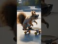 squirrel 🐿️ skeding #DreamScreenAI #shorts #viral #trending #ai #kids #cartoon
