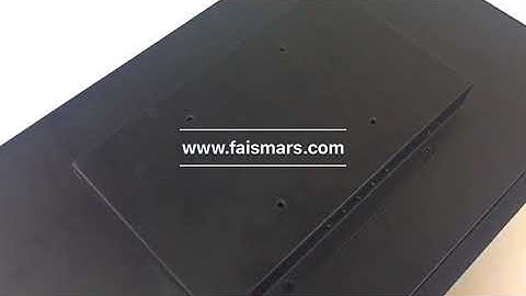 New arrival! Faismars 15 6 inch Rack Mount Industrial Touchscreen  Monitor Display Built in Two Spea