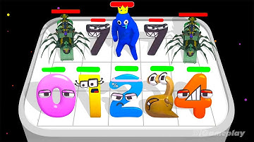 Merge Number Lore Run 3D + Merge Spider Train Choo Choo Charles + Merge Blue Monster ⭐ 1234567890