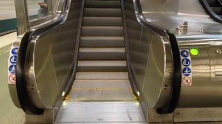 Sweden, Stockholm, Liljeholmen Subway Station, 1X escalator - going up