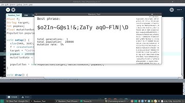 Text predictor with Genetic Algorithm