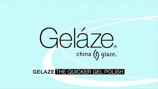 Gelaze by China Glaze 2 in 1 Gel Polish- English Professional Video