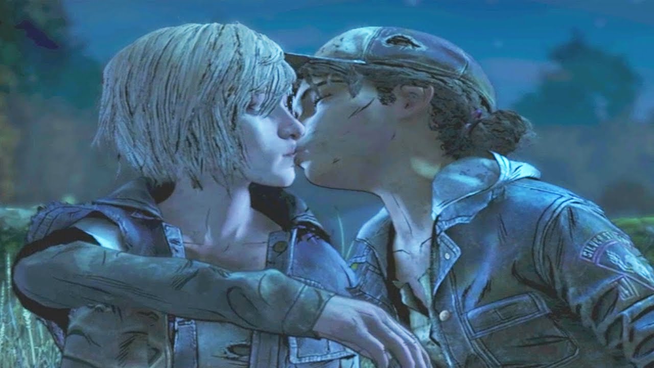 Clementine Kisses Violet The Walking Dead The Final Season YouTube