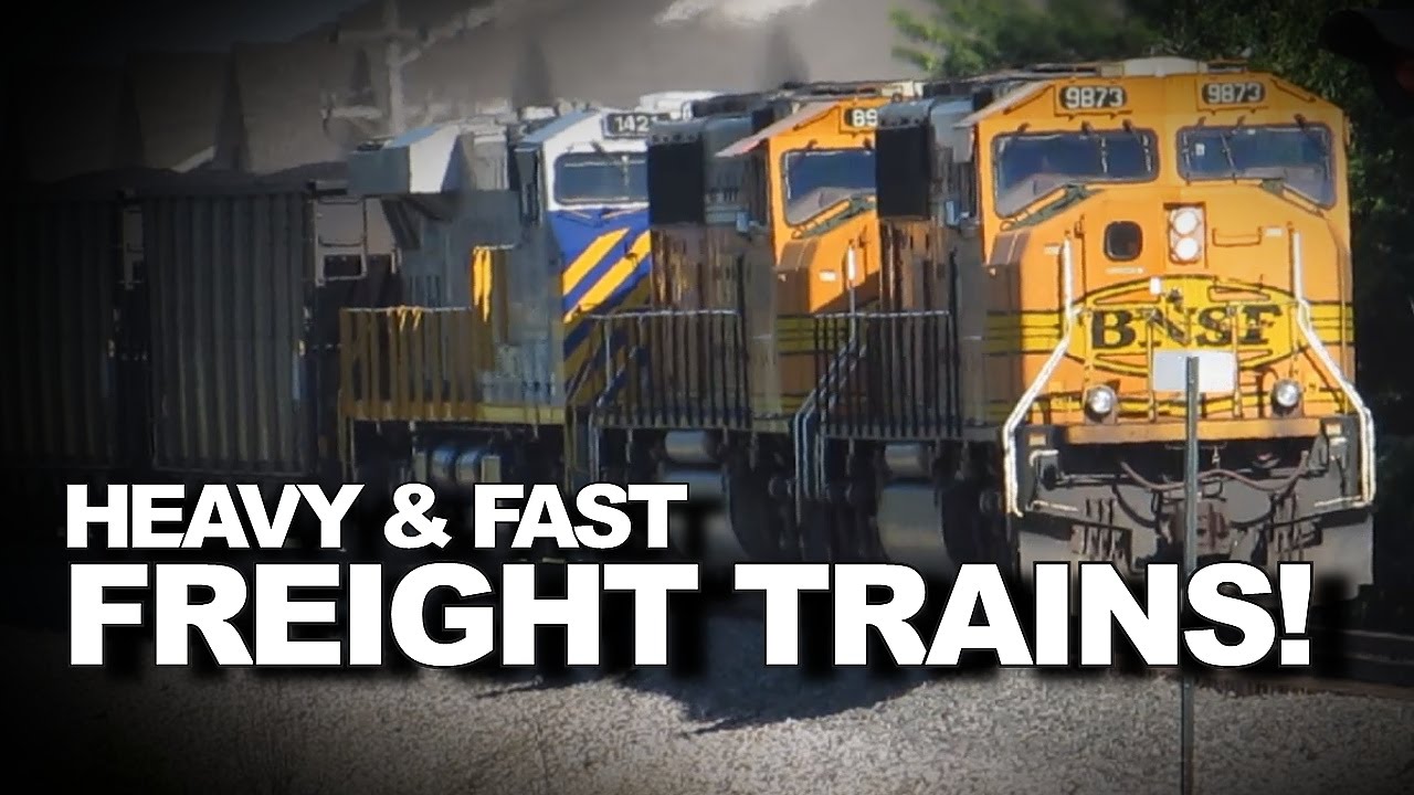 Watch Heavy and Fast Freight Trains on the BNSF! YouTube