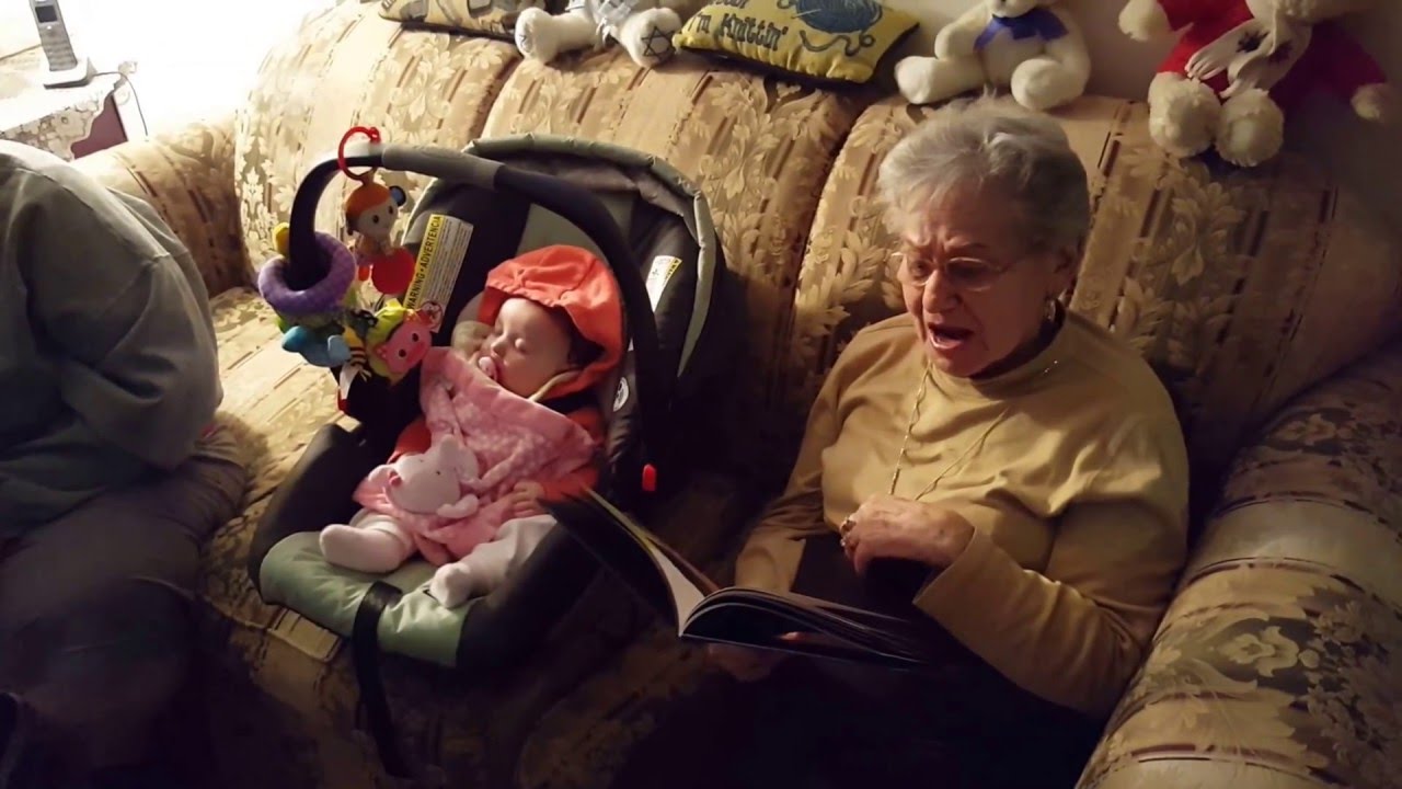 Great-Grandma reading 