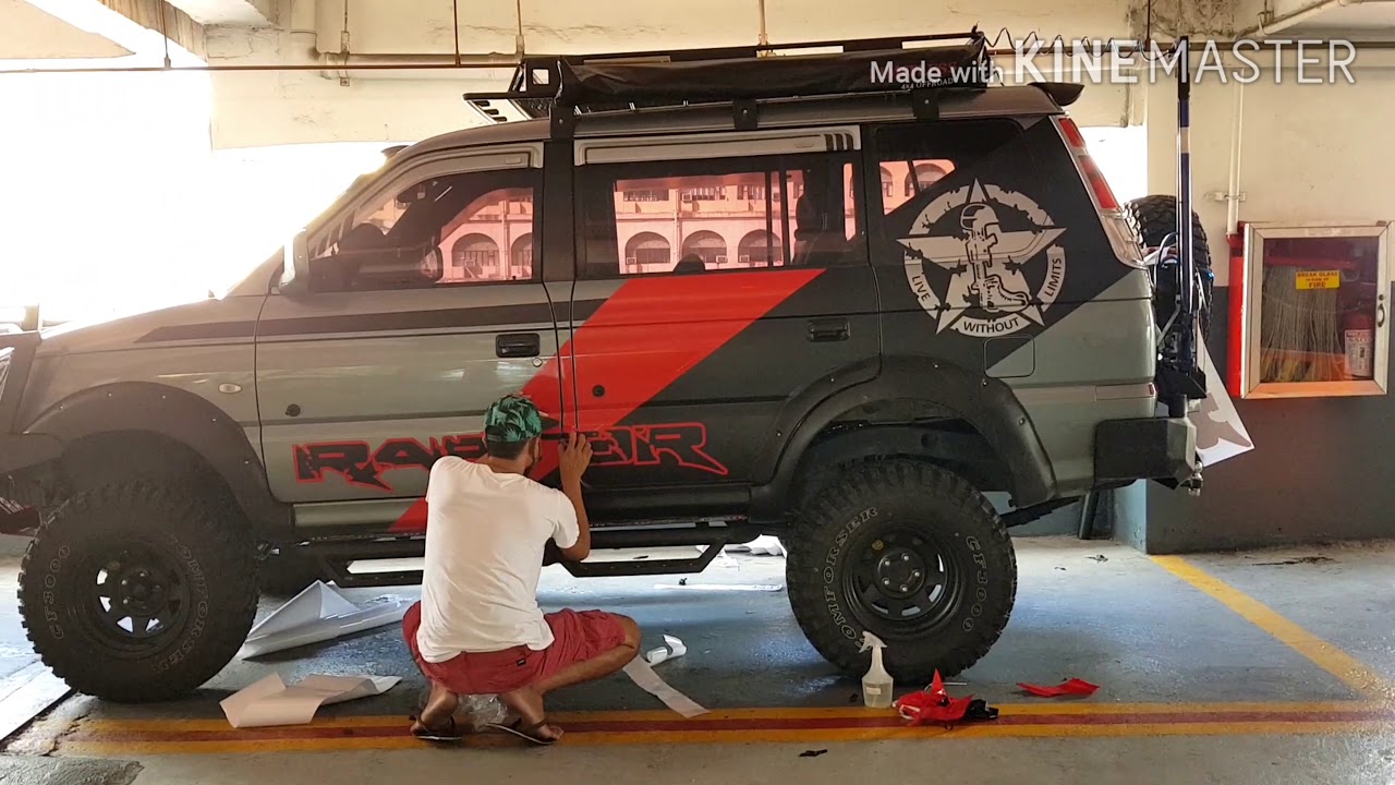 The Making Mitsubishi Adventure 4x4 Decals. by SpeedWorks - YouTube