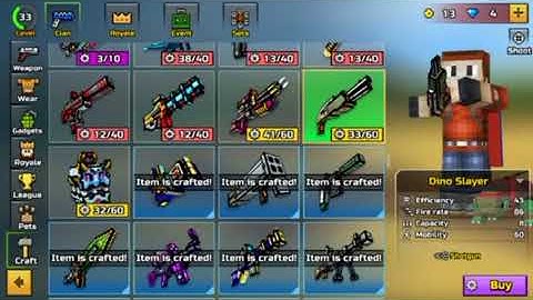 Pixel gun 3D crafted weapons sound effects