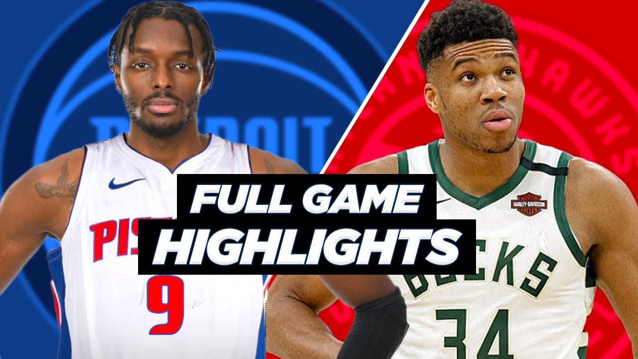PISTONS at BUCKS FULL GAME HIGHLIGHTS 2021 NBA SEASON YouTube