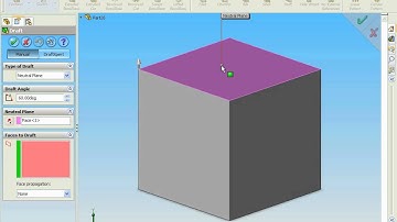Solidworks 2007 Tutorial videos 20 Draft Neutral Plane