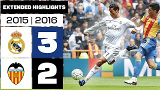 REAL MADRID 3-2 VALENCIA CF 2015/16 | Extended Highlights