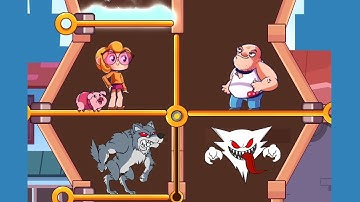 Defeat All Enemies Save Her New Gameplay Puzzle - Pull The Pin Game