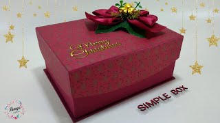 Diy Simple Gift For Christmas Giftbox Tutorial Kotak Natal Christmas Box