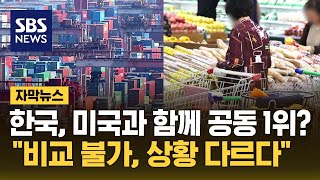 한국, 미국과 함께 공동 1위? "비교 불가, 상황 다르다" (자막뉴스) / SBS