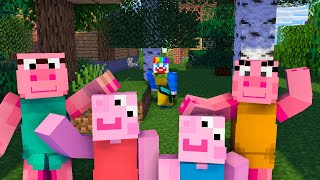 Peppa Pig Speedrunner VS Hunter in Minecraft 2