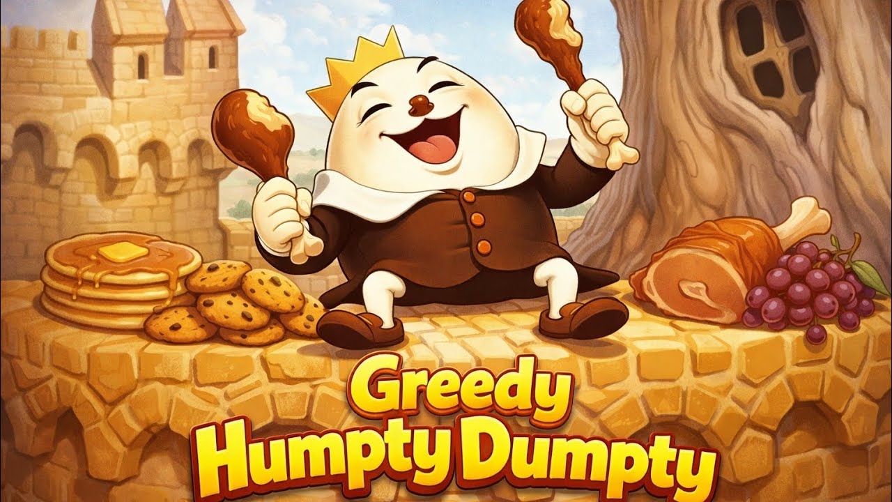 Greedy Humpty Dumpty (1936) | Classic Fleischer Color Cartoon | Public Domain